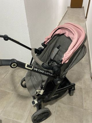 Carro de bebé Be Cool Quantum gris y rosa