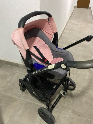 Carro de bebé Be Cool Quantum gris y rosa