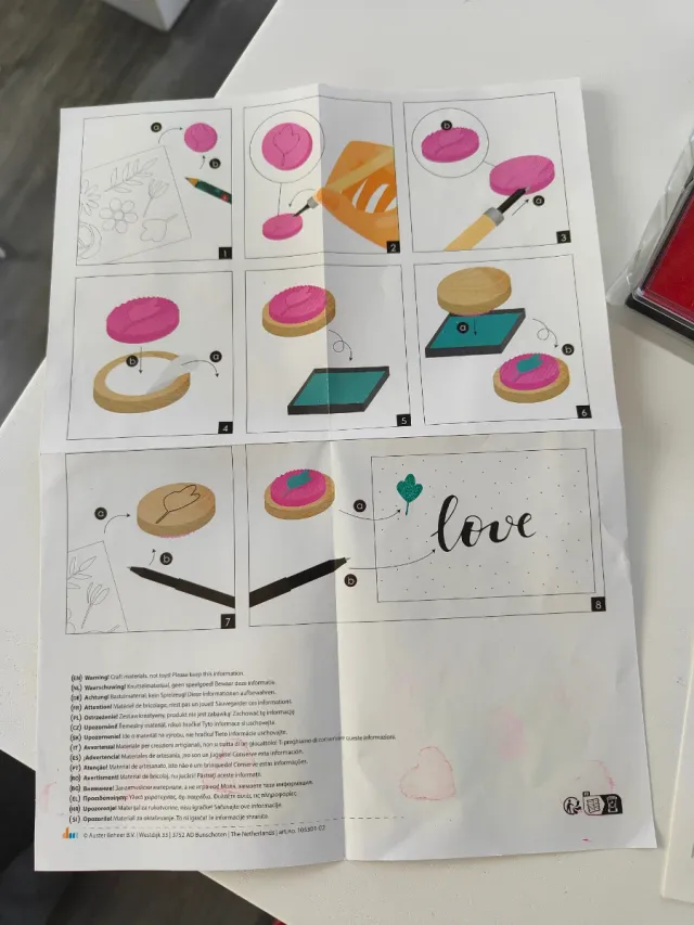 Kit de manualidades para crear sellos