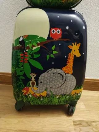Maleta infantil con diseño de animales