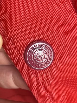 Chaquetón Vintage Thomas Burberry Rojo