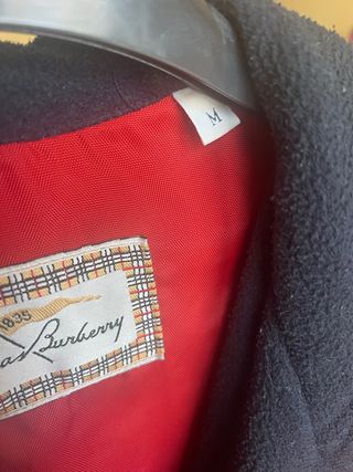 Chaquetón Vintage Thomas Burberry Rojo