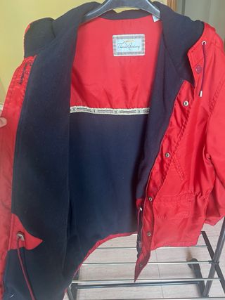 Chaquetón Vintage Thomas Burberry Rojo