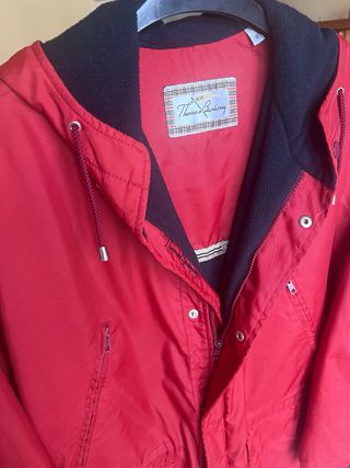 Chaquetón Vintage Thomas Burberry Rojo