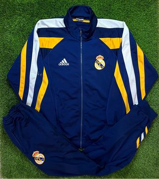 Chándal Adidas Real Madrid Azul y Amarillo Vintage
