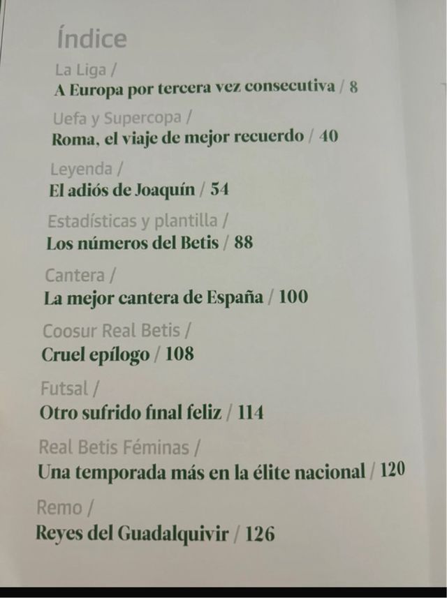 Libro Real Betis Balompié Consolidados en la élite