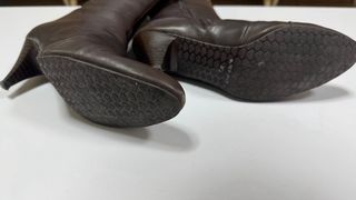 Botas altas de piel marrones