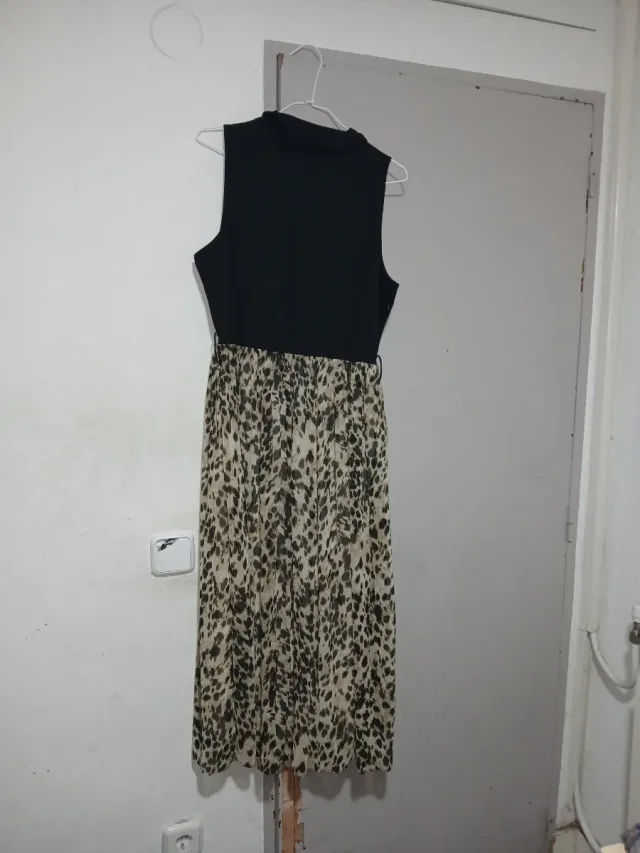 Vestido Zara Leopardo Midi