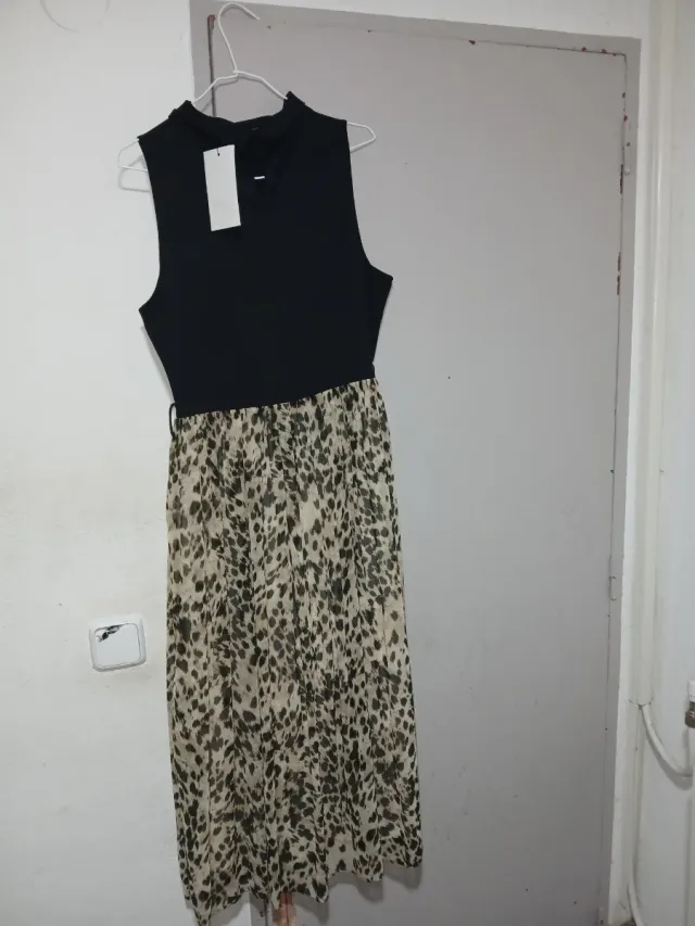Vestido Zara Leopardo Midi