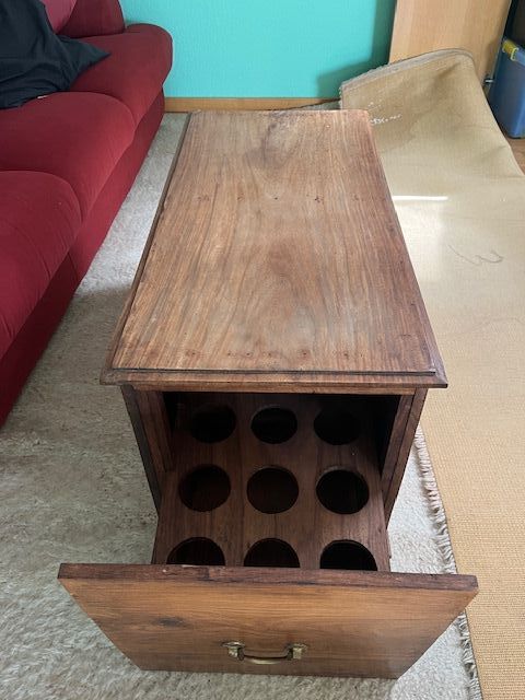 Mueble botellero madera maciza vintage