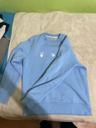 Felpa Off-White Blu