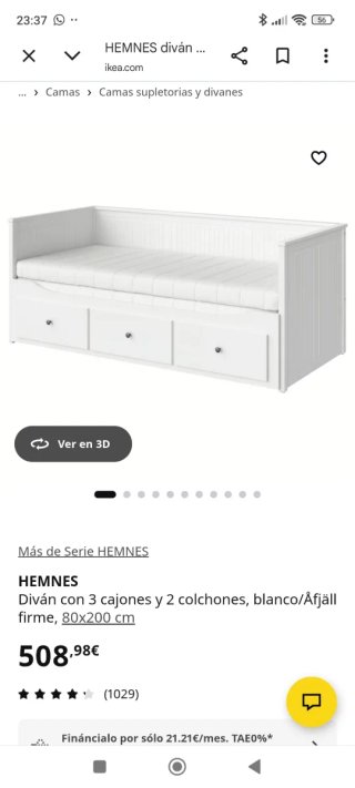 Cama nido con colchones