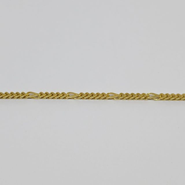 Cadena Oro Eslabón Espiga 5x1