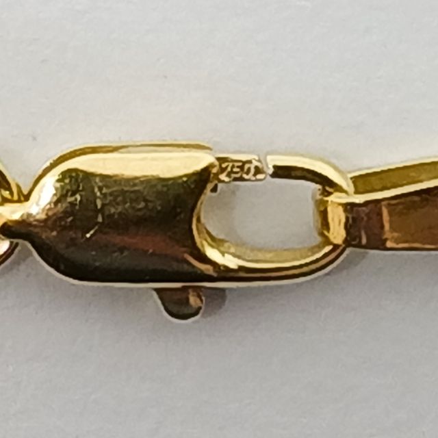 Cadena Oro Eslabón Espiga 5x1