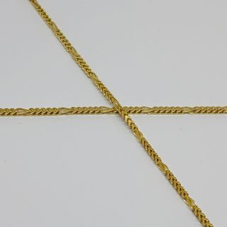 Cadena Oro Eslabón Espiga 5x1