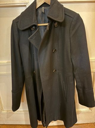 Abrigo lana Naf Naf negro