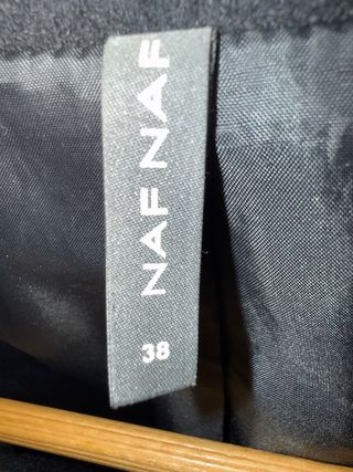 Abrigo lana Naf Naf negro