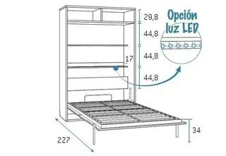 HABITACION CON CAMA ABATIBLE FRM
