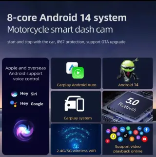 Carplay Android moto Aoocci U6