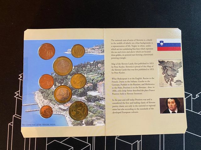 Eslovenia 2004 Euroset Cartera Oficial BU