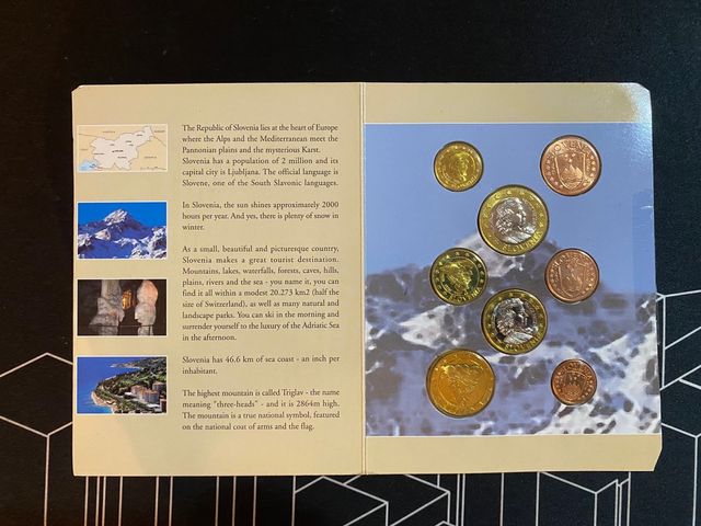 Eslovenia 2004 Euroset Cartera Oficial BU
