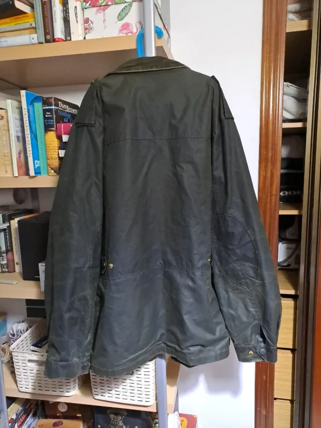 Parka encerada Curzon Classic verde caballero