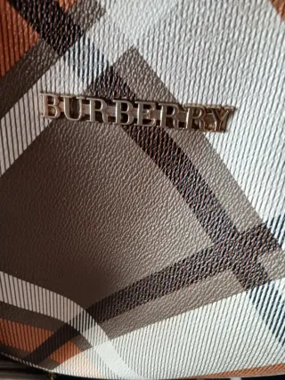 Bolso Burberry Cuadros Marrón Naranja