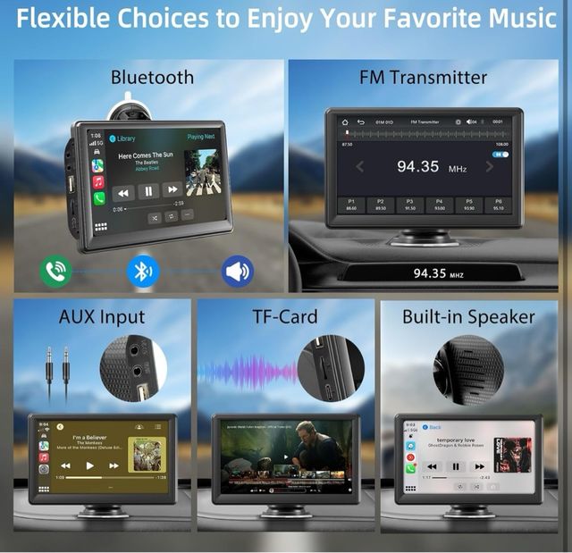 Pantalla Coche CarPlay 7”