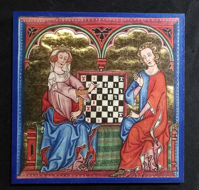 Quadro Medieval Scacchisti