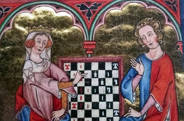 Quadro Medieval Scacchisti