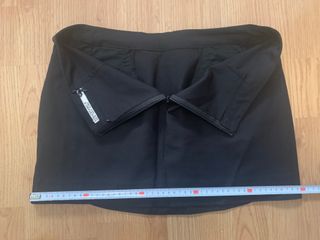 Falda Stradivarius negra mujer