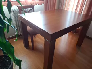 Conjunto Muebles Salón Madera y Cristal