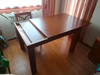 Conjunto Muebles Salón Madera y Cristal