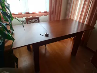 Conjunto Muebles Salón Madera y Cristal