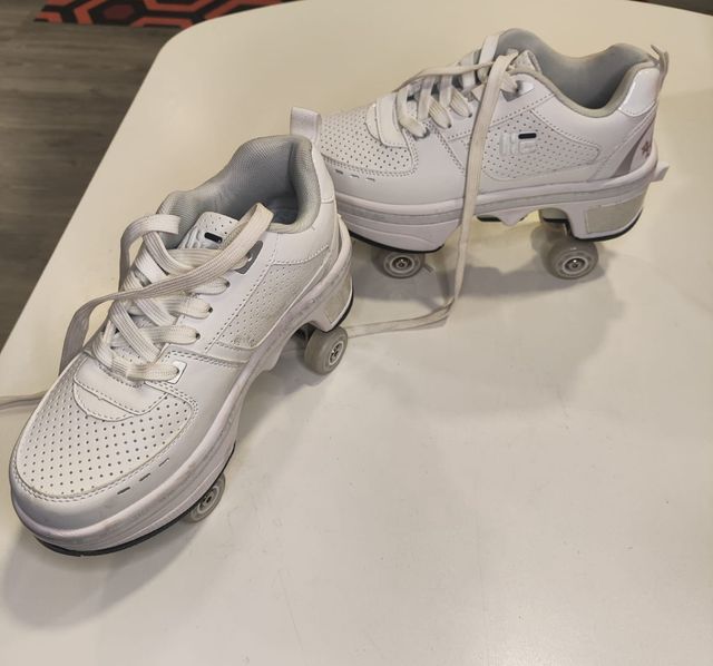 Zapatillas con ruedas Liekick blancas