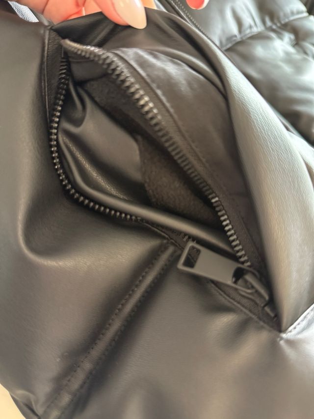 Chaqueta polipiel acolchada ZARA