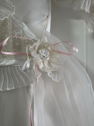 Vestido de Comunión Blanco/Beige