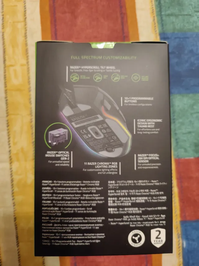 Razer Basilisk V3 Ratón Gaming Ergonómico