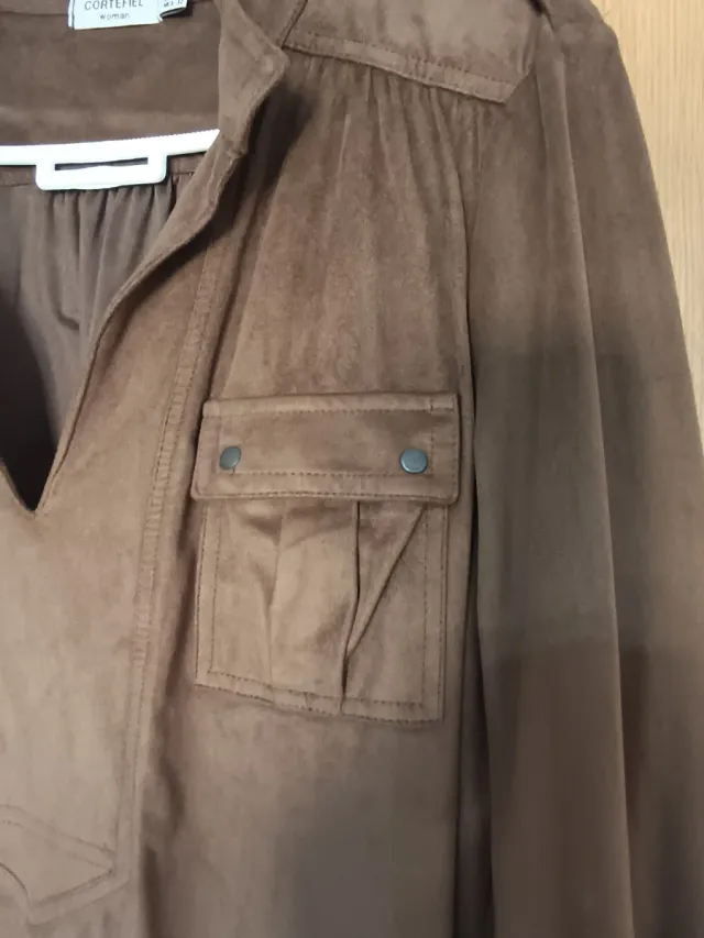 Vestido Marrón Ante Talla XL