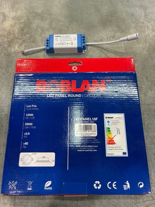 Caja 20 uds Plafón LED Circular Roblan 18W 4000K