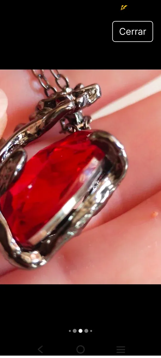 Colgante Corazón con Rosa