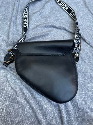 Borsa Christian Dior Saddle Nera e Grigia