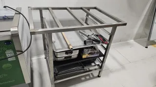 Mesa de acero inoxidable para horno