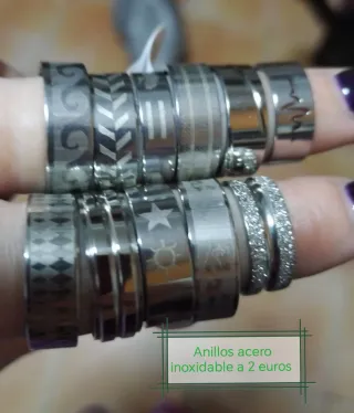Anillos lisos acero inoxidable varios grosores