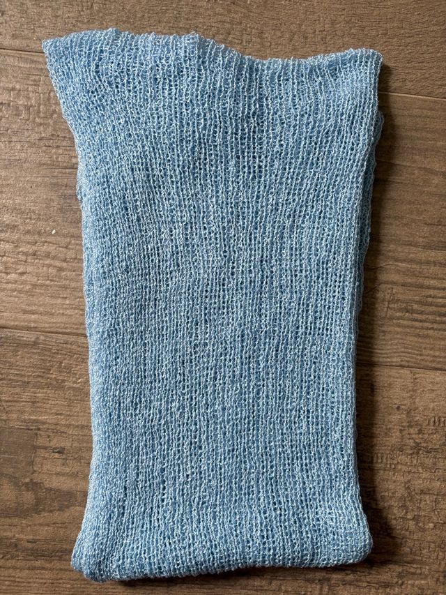 Atrezzo fotografía bebé azul