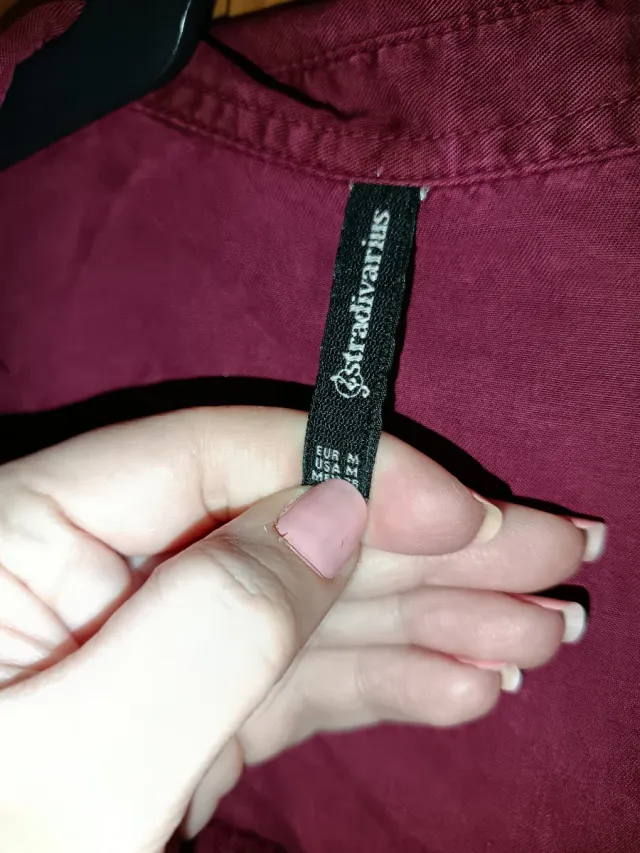 Blusa Stradivarius Roja Talla M