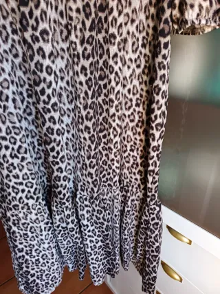 Vestido Zara Animal Print Talla M