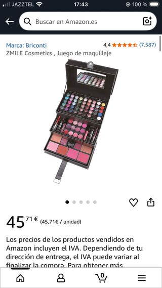 Maletín Maquillaje ZMILE Negro y Rosa