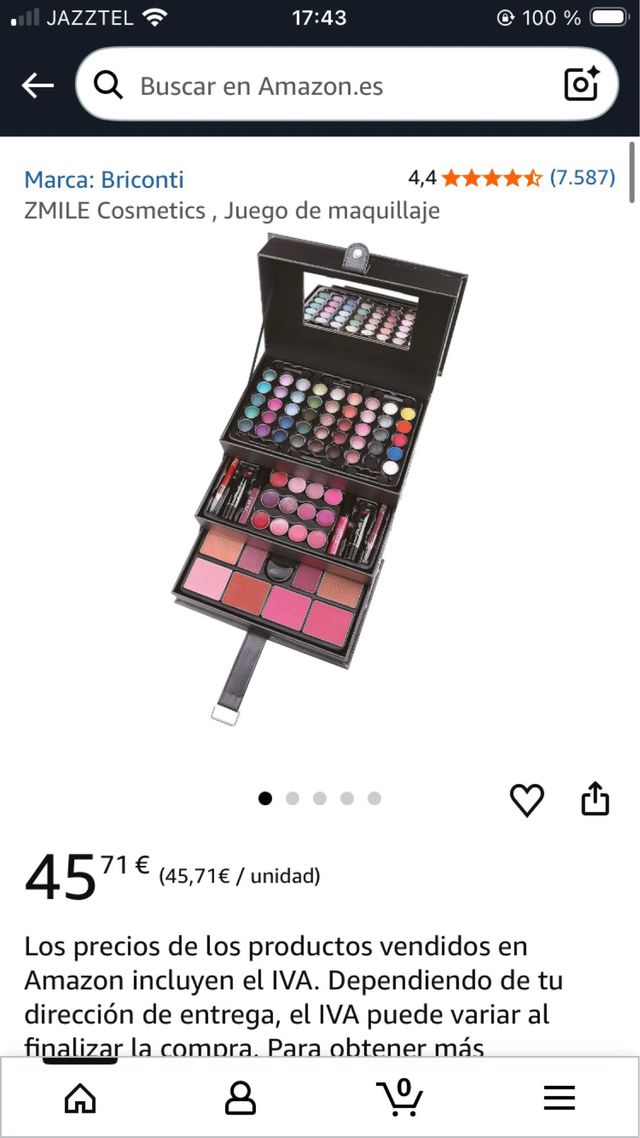 Maletín Maquillaje ZMILE Negro y Rosa