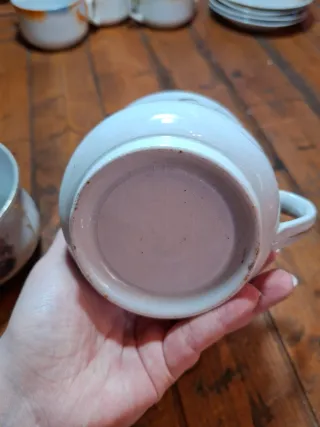 2 Tazas Grandes Porcelana Decoradas